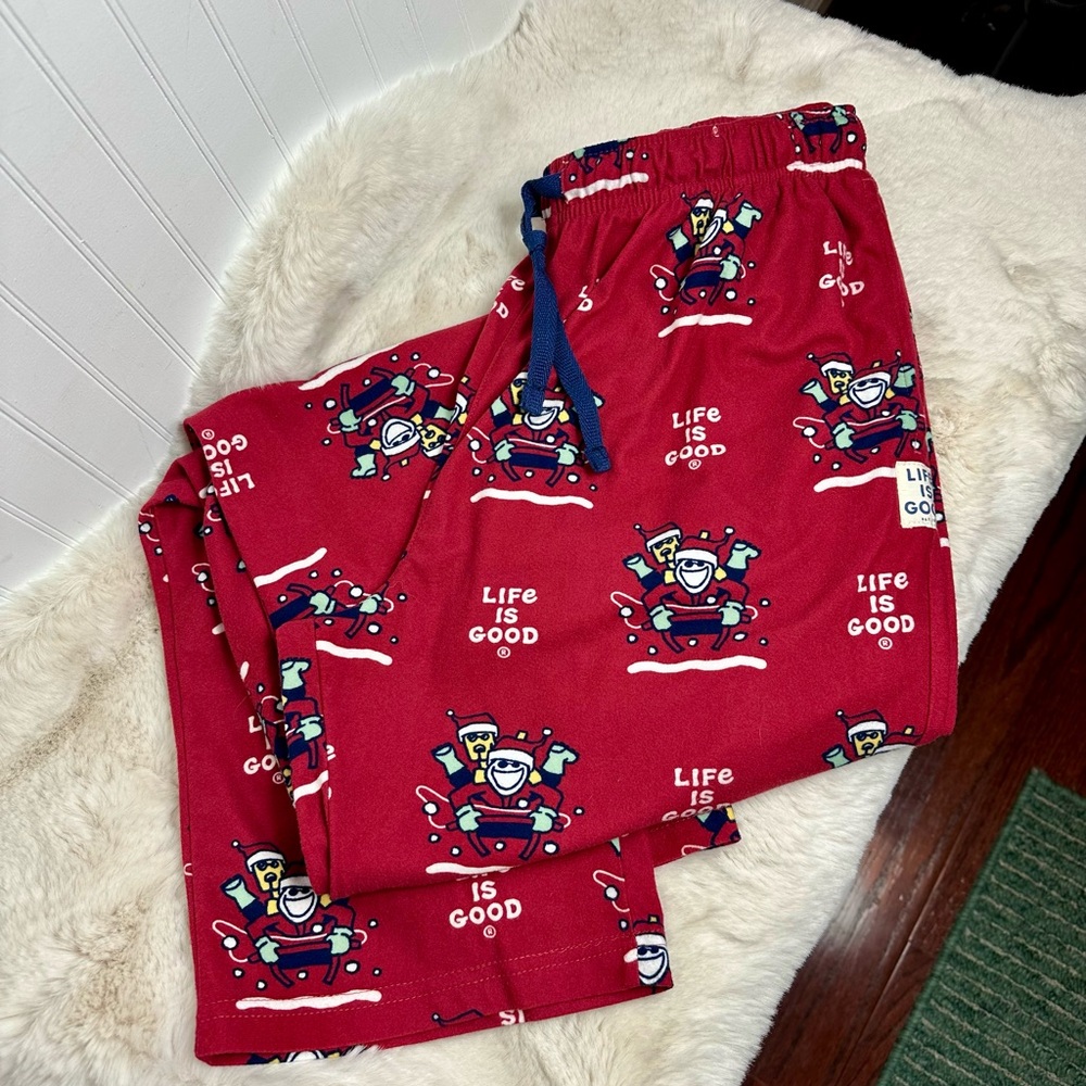 Life Is Good Pajama Bottoms with Fun Graphics